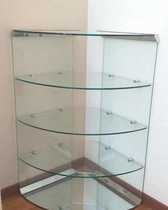 Angoliera design cristallo temperato