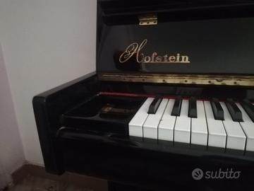 Pianoforte verticale hofstein con sgabello