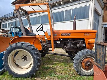 trattore fiat 300 dt con fresa