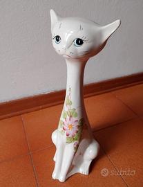 gatto salvadanaio in ceramica