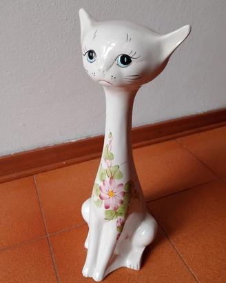 gatto salvadanaio in ceramica