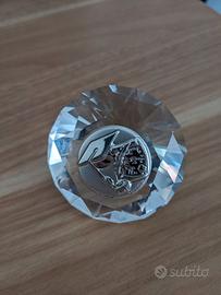 Fermacarte diamante in cristallo