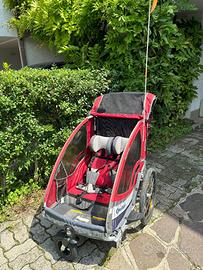 Qeridoo Sportrex2 rimorchio bicicletta gemellare