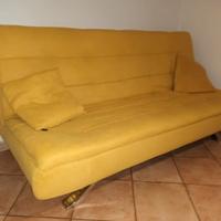 Divano letto color senape