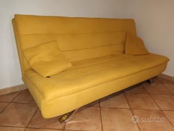 Divano letto color senape