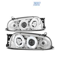 FARI FORD FIESTA MK4 95-99 OCCHI ANGELICI CROMATI