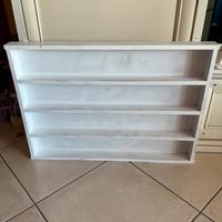 Scaffale sospeso legno bianco