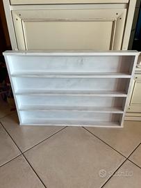 Scaffale sospeso legno bianco