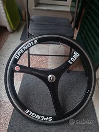 Ruote bici da corsa Spengle tri-spoke 700c