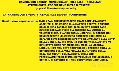 Camera con bagno/monolocale/bilocale