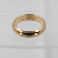 Fede Nuziale Massiccia in Oro Giallo 18K VINTAGE