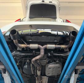 scarico TOYOTA YARIS GR fondelli in carbonio