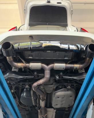 scarico TOYOTA YARIS GR fondelli in carbonio