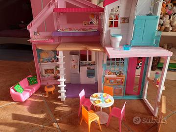 CASA BARBIE MALIBU' + SUPERMERCATO CON CARRELLO +