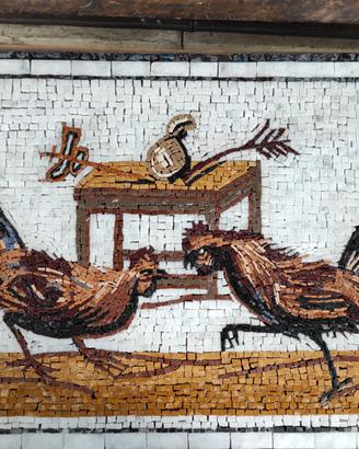 Mosaico Combattimento di galli