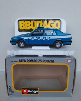MODELLO ALFA ROMEO 75 POLIZIA CHIARA BURAGO SCATOL
