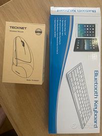 Tastiera Bluetooth e mouse verticale wireless