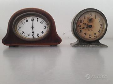 Due sveglie JUNGANS e WESTCLOX anni '30 in blocco
