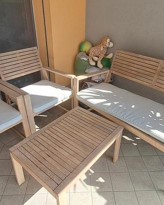 set tavolo e sedie per esterno 