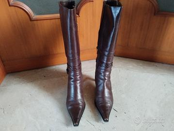 stivali in pelle 