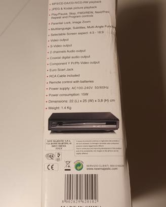 Lettore dvd/mpeg4 Audiola DVD 2010