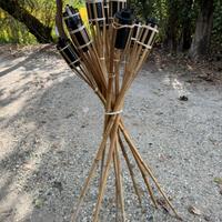 Fiaccole da giardino in bambu + Citronella