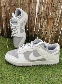 Nike Dunk Low Grigio Bianco 40.5 Nuove