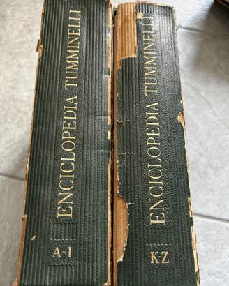 Enciclopedia Tumminelli 1956 due volumi A-I e K-Z