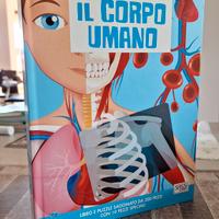 libro e puzzle il corpo umano NUOVO
