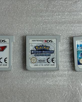 Tre giochi per nintendo 3ds