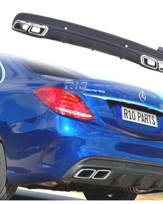 DIFFUSORE MERCEDES CLASSE C W205 SEDAN 14-18 AMG N