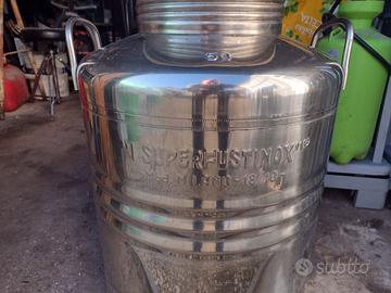 Arredo giardino o altro bidone in acciaio