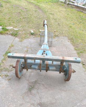 Carro in legno per arredo giardino