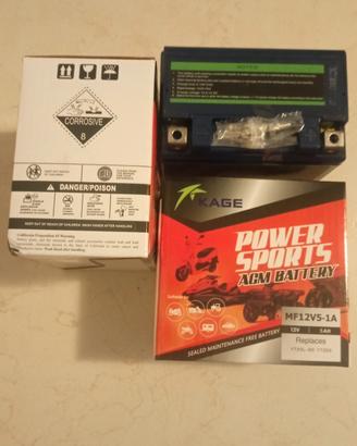6 mesi garanzia 4 Batterie nuove Agm 5ah minimoto