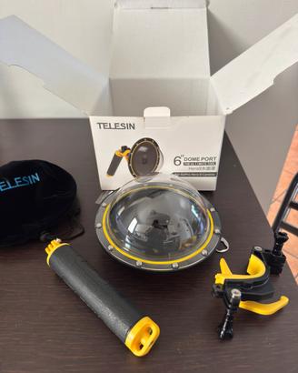 Dome port per GoPro hero 8 marca Telesin