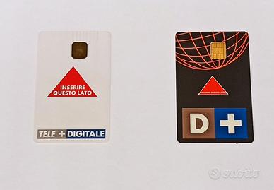 Smartcard Tele+ Digitale e D+ originali