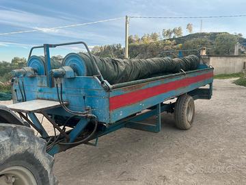 Rimorchio scuotitore olive reti