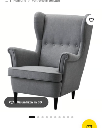Poltrona Strandmon , Nordvalla grigio scuro