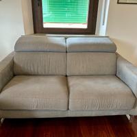 Divano poltronesofa Foscarina grigio in tessuto