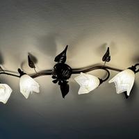 Plafoniera a soffitto applique vetro soffiato, led