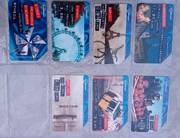 Sette tessere telefoniche Il giro delle capitali