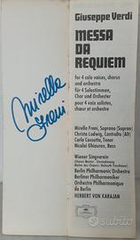 Autografo Mirella Freni su libretto 
