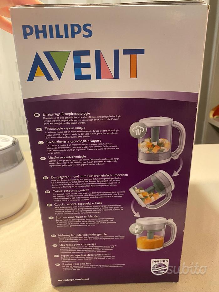 Avent SCF883/01 Easypappa plus 4 in 1 Cuocipappa Multifunzione