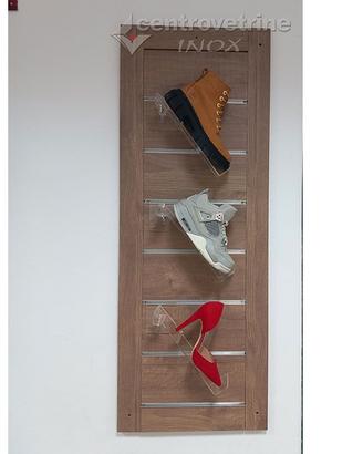 KIT 1 PANNELLO DOGATO A PARETE CON PORTASCARPE