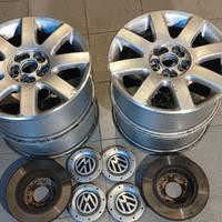 4 CERCHIONI LEGA - 2 DISCHI FRENI - 1 RUOTA SCORTA