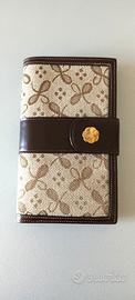 Portafoglio donna ecopelle/tessuto beige