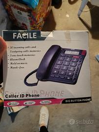 Telefono fisso BIANCO tasti grandi - Facile