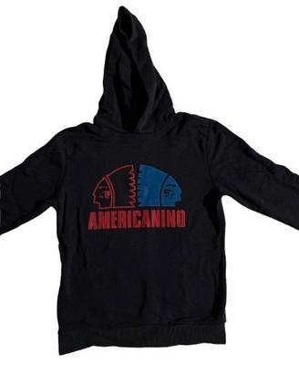 Felpa con Cappuccio Americanino Nera