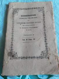 Fascicolo Dissertazioni Storico-polemiche