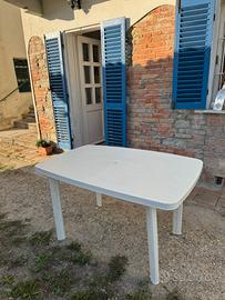 Tavolo e due sedie in plastica robusta 